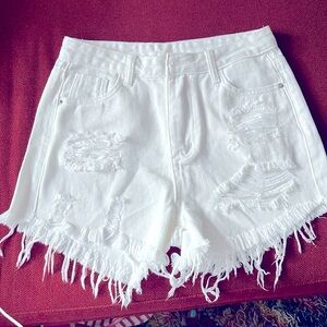 Denim ripped shorts, great for summer weather or hangouts…